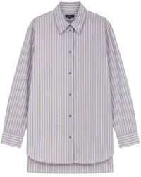 Soeur - Overhemden ,Blauw ,Katoen Gestreepte Katoenen Blouse - Lyst