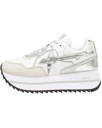 W6yz - Schoenen ,Grijs ,Suede And Technical Fabric Sneakers Deva W - Lyst