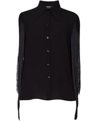 Liu Jo - Camisas negras con flecos - Lyst