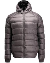 J.O.T.T - Jassen ,Grijs ,Leer Hooded Arctic Down Jacket - Lyst
