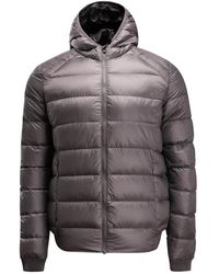 J.O.T.T - Jassen ,Grijs ,Leer Hooded Arctic Down Jacket - Lyst