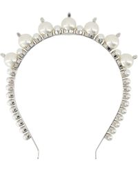 Simone Rocha - Perlen Tiara Haarklammern - Lyst
