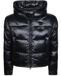 Blauer - Jassen ,Zwart ,Leer Gloria Short Padded Jacket - Lyst
