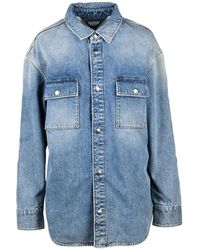 Bottega Veneta - Rechte Spijkerblouse - Lyst