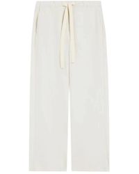 Max Mara - Argento Wide Broeken - Lyst