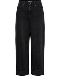 Part Two - Jeans ,Zwart ,Denim Cropped Jeans - Lyst