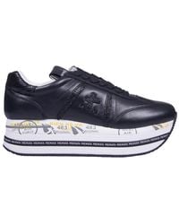 Premiata - Schwarze beth-modell plateau-sneaker - Lyst