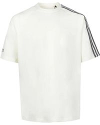 Y-3 - Closure jersey t-shirt mit 3-stripes logo - Lyst