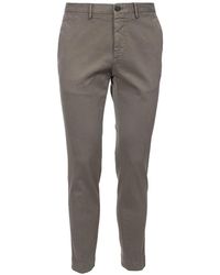 Incotex - Broeken ,Groen ,Katoen Slim Katoenen Broek Met Zakken - Lyst