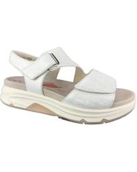 Gabor - Schoenen ,Wit ,Leer Platte Sandalen Stijl 66885 - Lyst