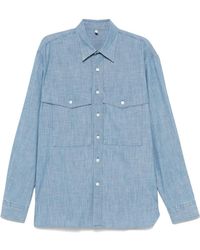 sunflower - Overhemden ,Blauw ,Katoen Blauwe Note Shirt - Lyst