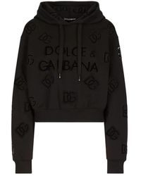 Dolce & Gabbana - Kapuzenpullover mit perforationen - Lyst