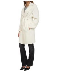 Max Mara - Jassen ,Wit ,Wol Ajaccio Robe Coat - Lyst