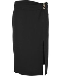 SIMONA CORSELLINI - Rokken ,Zwart ,Polyester Gonna A Tubino - Lyst