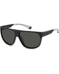Polaroid - Matt schwarz/graue sonnenbrille - Lyst