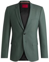 HUGO - Jassen ,Groen ,Stijlvolle Blazer Voor Mannen - Lyst