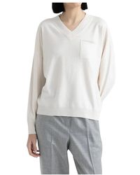 Peserico - V-Neck Knitwear - Lyst