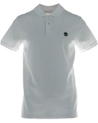 Timberland - Tops ,Wit ,Katoen Millers River Short-Sleeve Stretch Polo - Lyst