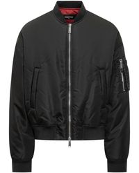 DSquared² - Nylon Bomber Jacket - Lyst