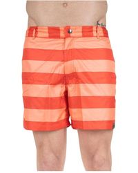 Aspesi - Badmode ,Rood ,Polyester Zwemkleding All Over Line 2 - Lyst