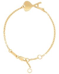 Ami Paris - Thin Hammered Ami De Coeur Bracelet - Lyst