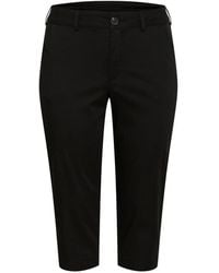 Kaffe - Broeken ,Zwart ,Zwart Diep Capri Broek Straight-Leg - Lyst