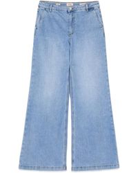 Oltre - Wide Jeans - Lyst