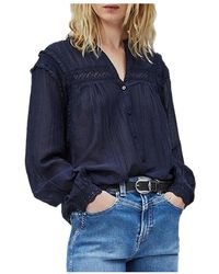 Pepe Jeans - Camicia da con scollo a v - Lyst