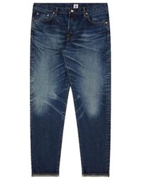 Edwin - Jeans ,Blauw ,Katoen Regular Tapered Jeans Blauw - Lyst