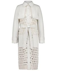 Marc Cain - Strickmantel aus woll-kaschmir-mix - Lyst