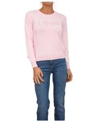 Liu Jo - Better Jumper Met Logo - Lyst