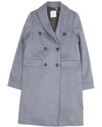 Eleventy - Double-Breasted Coats - Lyst
