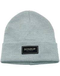 Dondup - Accessoires ,Grijs ,Wol Hoed Van Technische Wol - Lyst