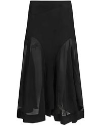 Our Legacy - Rokken ,Zwart ,Polyester Petti Rok - Lyst