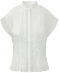 HUGO - Overhemden ,Wit ,Leer Shirts - Lyst
