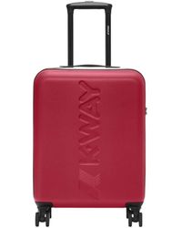 K-Way - Roter Trolley Koffer - Lyst