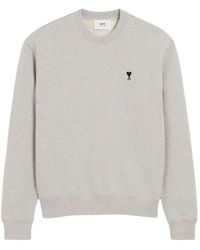 Ami Paris - Hoodies & Sweatvesten ,Grijs ,Katoen Ami De Coeur Sweatshirt - Lyst