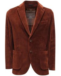 Circolo 1901 - Jassen ,Bruin ,Ribfluwelen Velvet Jacket Pecan Kleur - Lyst