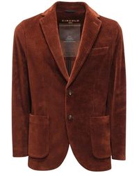 Circolo 1901 - Jassen ,Bruin ,Ribfluwelen Velvet Jacket Pecan Kleur - Lyst