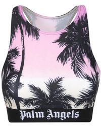 Palm Angels - Lila Sunset Print Ärmelloses Top - Lyst