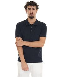 Fay - Tops ,Blauw ,Katoen Jersey Polo Shirt Met Armlogo - Lyst