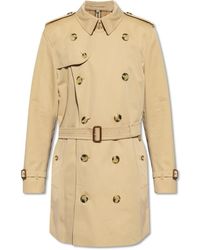 Burberry - Kensington mid trench coat - Lyst
