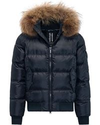 Bomboogie - Feather Padded Bomberjack Met Dikke Bontrand - Lyst