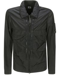 C.P. Company - Giacca con cappuccio chrome-r hooded overshirt - Lyst