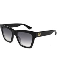 Gucci - Vierkant Vrouwen Zwart Grijs Kleurverloop GG1714S - Lyst