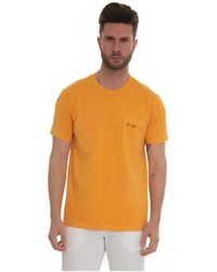 Fay - Short-sleeved round-necked T-shirt - Lyst