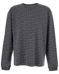 ERL - Logo Pattern Rundhals-Pullover - Lyst