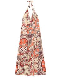Maliparmi - Kleedjes ,Veelkleurig ,Hippie Lotus Jurk - Lyst
