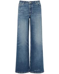A.P.C. - Jeans ,Blauw ,Katoen Elisabeth Wide Jeans - Lyst