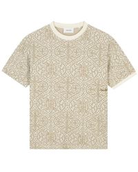 Pure Path - Jacquard T-Shirt Met Patroon 26010122 - Lyst